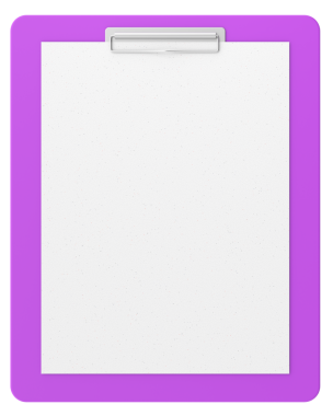 Not kağıdıyla birlikte pano. 3B illüstrasyon.