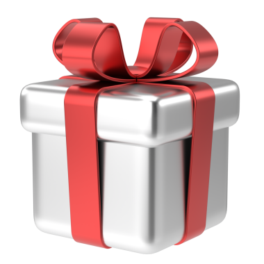 Üç boyutlu hediye kutusu. 3B illüstrasyon.