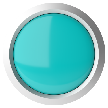 Üç boyutlu düğme. Boş tuş. 3B illüstrasyon.