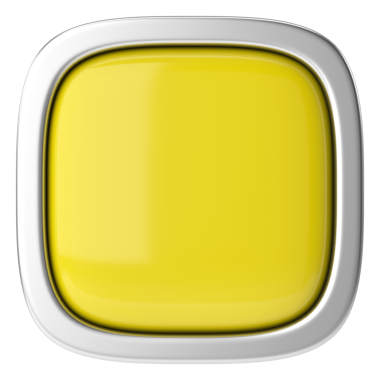 Üç boyutlu düğme. Boş tuş. 3B illüstrasyon.