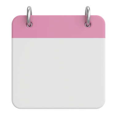 Boş takvim. 3B takvim.