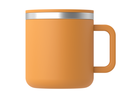 Üç boyutlu kupa. Üç boyutlu illüstrasyon. 3B görüntüleme.