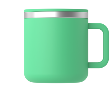 Üç boyutlu kupa. Üç boyutlu illüstrasyon. 3B görüntüleme.