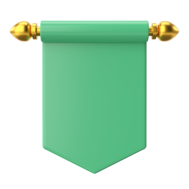 Üç boyutlu bayrak. Üç boyutlu etiket. 3B etiket.