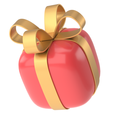 Üç boyutlu hediye kutusu. 3B illüstrasyon.