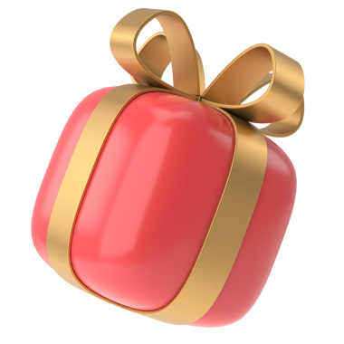 Üç boyutlu hediye kutusu. 3B illüstrasyon.