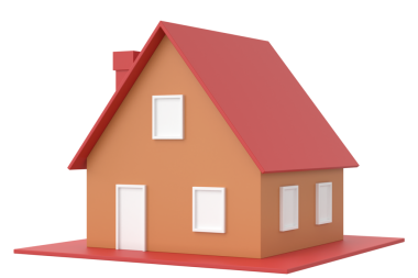 Üç boyutlu ev. 3B ev.