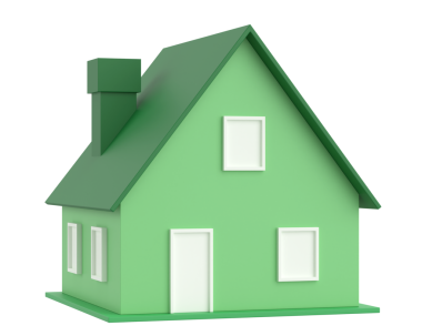 Üç boyutlu ev. 3B ev.