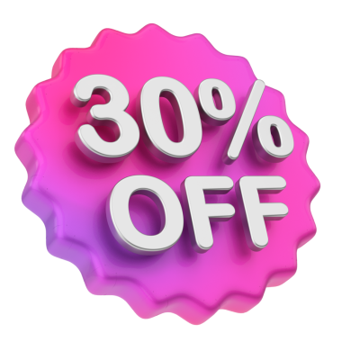 Yüzde üç buçuk indirimli. % 30 indirimli. Satış rozeti.