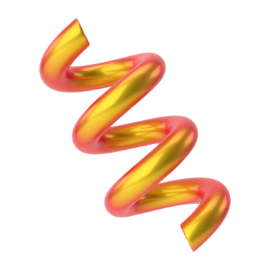 Üç boyutlu vida şekli. 3B geometrik şekil.