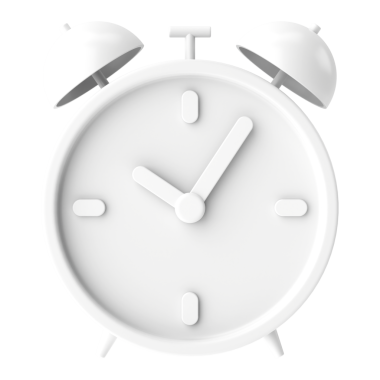 Üç boyutlu çalar saat. 3B illüstrasyon.