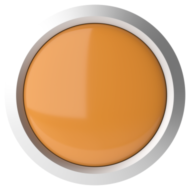 Üç boyutlu düğme. Boş tuş. 3B illüstrasyon.