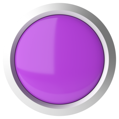 Üç boyutlu düğme. Boş tuş. 3B illüstrasyon.