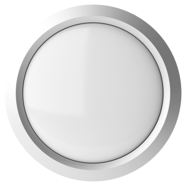 Üç boyutlu düğme. Boş tuş. 3B illüstrasyon.