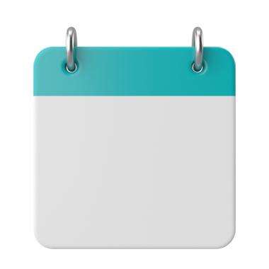 Boş takvim. 3B takvim.