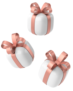 Üç boyutlu hediye kutusu. 3B illüstrasyon.