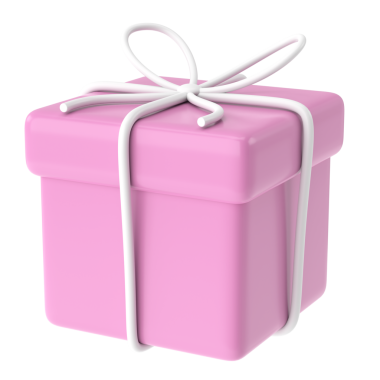 Üç boyutlu hediye kutusu. 3B illüstrasyon.