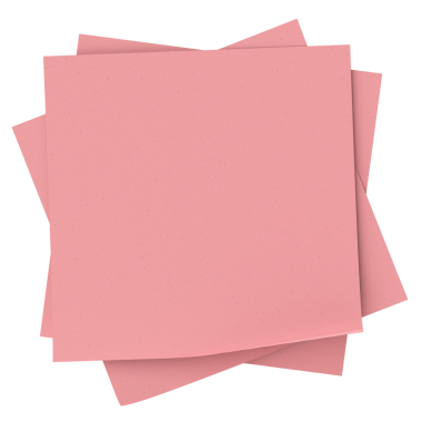 Üç boyutlu not kağıdı. Yapışkan bir not. 3B illüstrasyon.