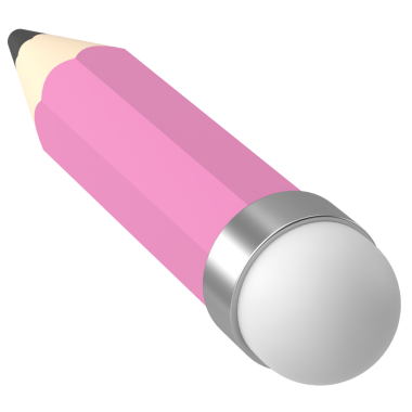 Üç boyutlu kalem. Üç boyutlu illüstrasyon. 3B görüntüleme.