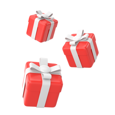 Üç boyutlu hediye kutusu. 3B öge.