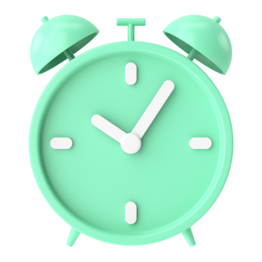 Üç boyutlu çalar saat. 3B illüstrasyon.