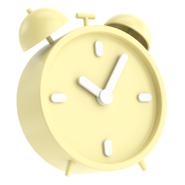 Üç boyutlu çalar saat. 3B illüstrasyon.