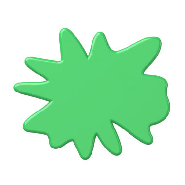 Üç boyutlu kütle şeklinde. Üç boyutlu tekstil. Yeşil leke.