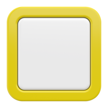 Üç boyutlu düğme. Boş tuş. 3B illüstrasyon.