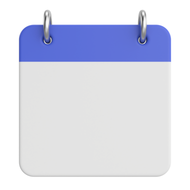 Boş takvim. 3B takvim.