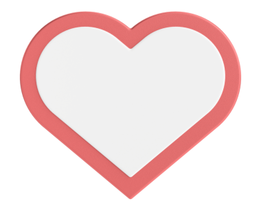 Sevgililer günü kartı. Kalp çerçevesi. 3B illüstrasyon.