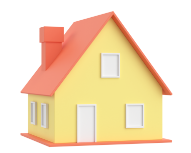 Üç boyutlu ev. 3B ev.