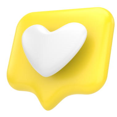 İkon gibi. Düğme gibi. 3B illüstrasyon.