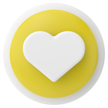 İkon gibi. Düğme gibi. 3B illüstrasyon.