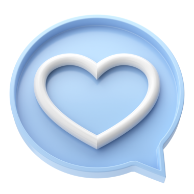 3 boyutlu aşk ikonu. Sevgililer Günü dekorasyonu.