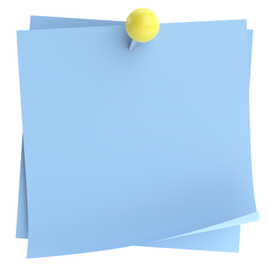 Pimi basılı not kağıdı. 3B illüstrasyon.