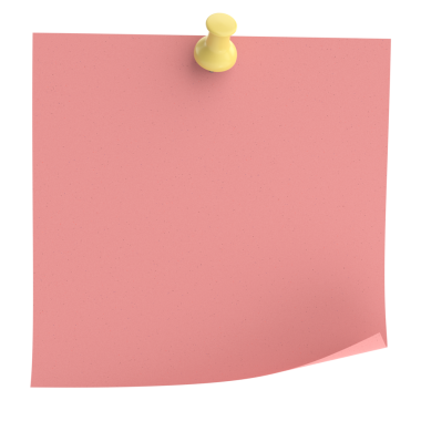 Pimi basılı not kağıdı. 3B illüstrasyon.