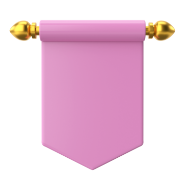 Üç boyutlu bayrak. Üç boyutlu etiket. 3B etiket.