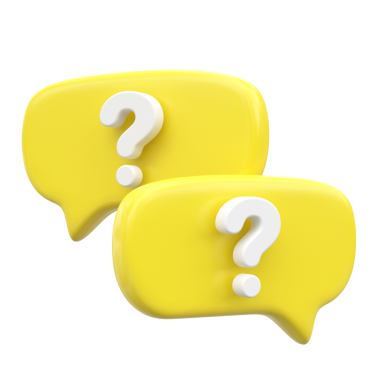 Soru & A simgesi. SSS simgesi. 3B öge.