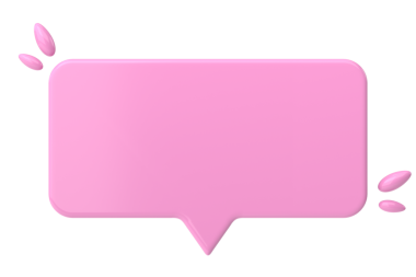 Konuşma balonu. Sohbet balonu. 3B illüstrasyon.