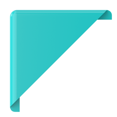 Köşedeki etiket. Köşedeki etiket. 3B illüstrasyon.