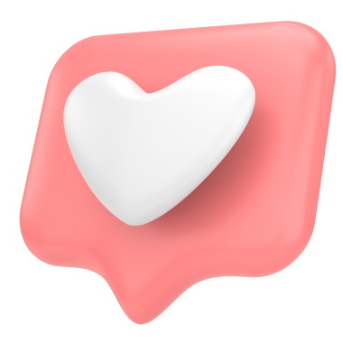 İkon gibi. Düğme gibi. 3B illüstrasyon.