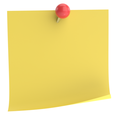 Pimi basılı not kağıdı. 3B illüstrasyon.