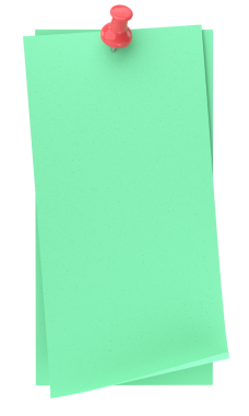 Pimi basılı not kağıdı. 3B illüstrasyon.