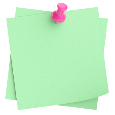 Pimi basılı not kağıdı. 3B illüstrasyon.