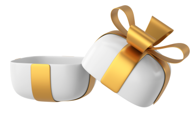 Hediye Kutusu açıldı. Üç boyutlu hediye kutusu. Hediye kutusunu aç.