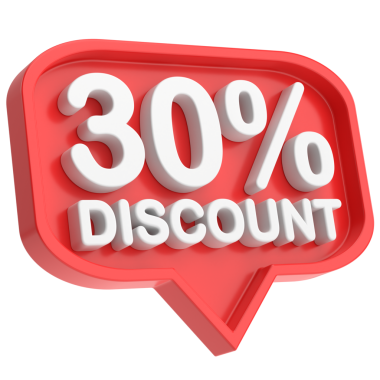 Yüzde 3D 30 indirim. % 30 indirim. % 30 indirimli.