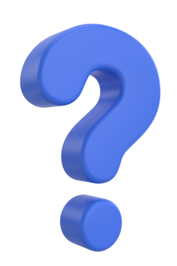 Soru işareti işareti. 3B illüstrasyon.