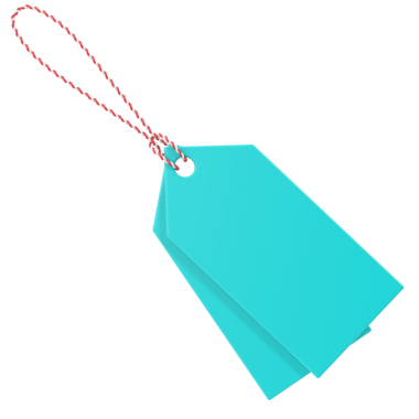 Üç boyutlu etiket. Üç boyutlu etiket. Satış etiketi.