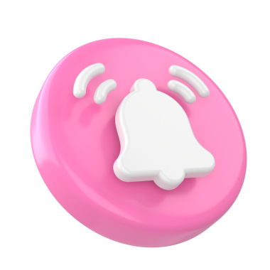 3D abone simgesi. Üye olma düğmesi. 3B öge.