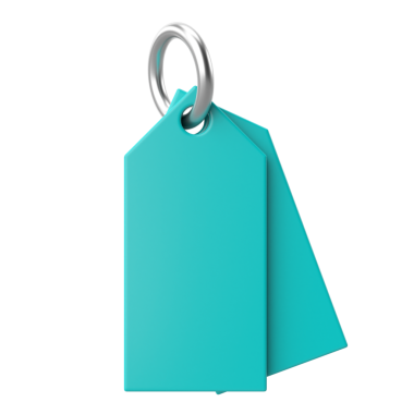 Web afişi için 3D etiket. Satış etiketi.